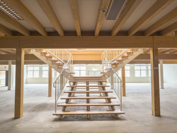 Ausstellungsfläche Treppe