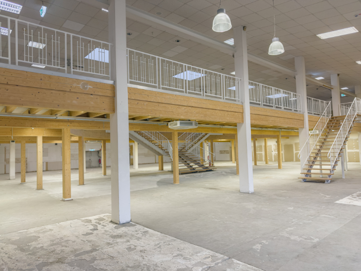 Ausstellungsfläche Treppe